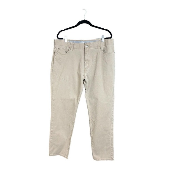 LEE STRETCH khaki pants MENS 40 x 32 STRAIGHT TAPER FIT - Picture 1 of 8